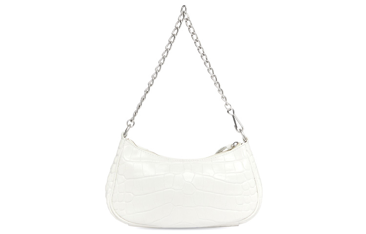 Сумка Le Cagole Mini с цепью, крокодиловый принт, белый Balenciaga — фото 3