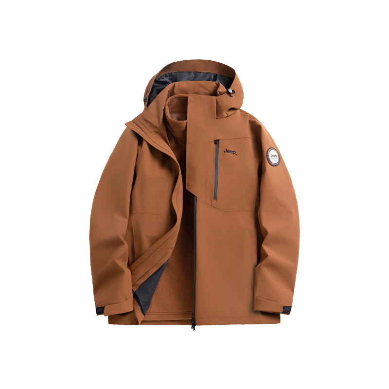 

Jeep Термостойкая износостойкая водонепроницаемая ветровка унисекс, Caramel Brown