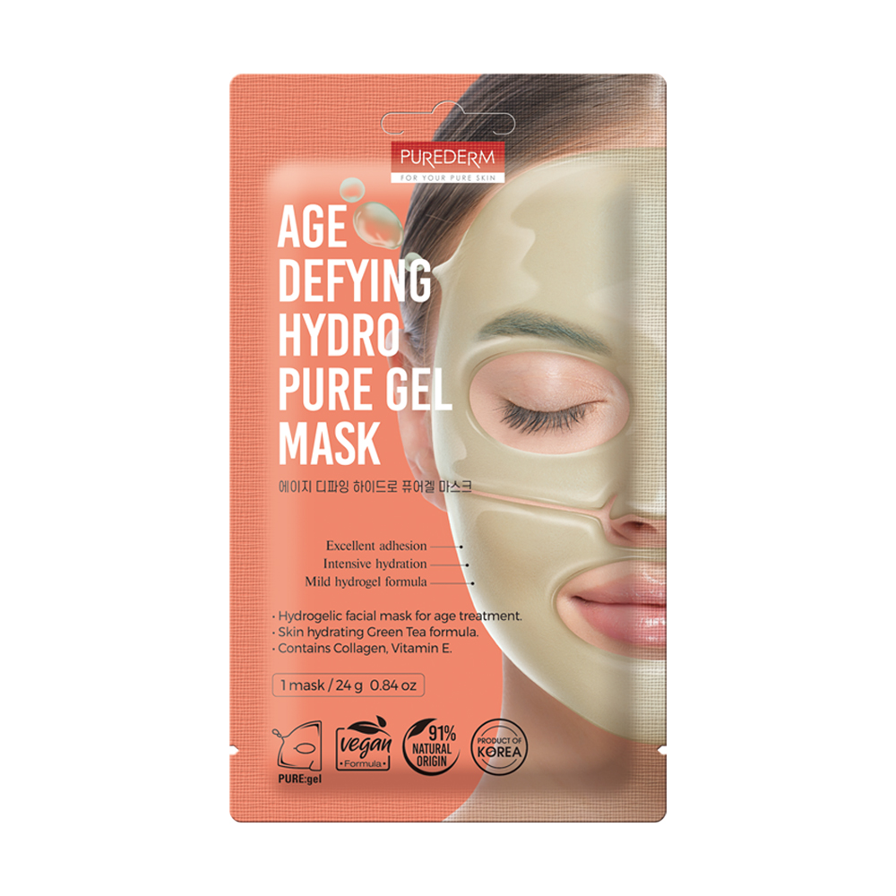 

Гелевая маска для лица против старения age defying hydro pure gel mask Purederm, количество 1 шт.