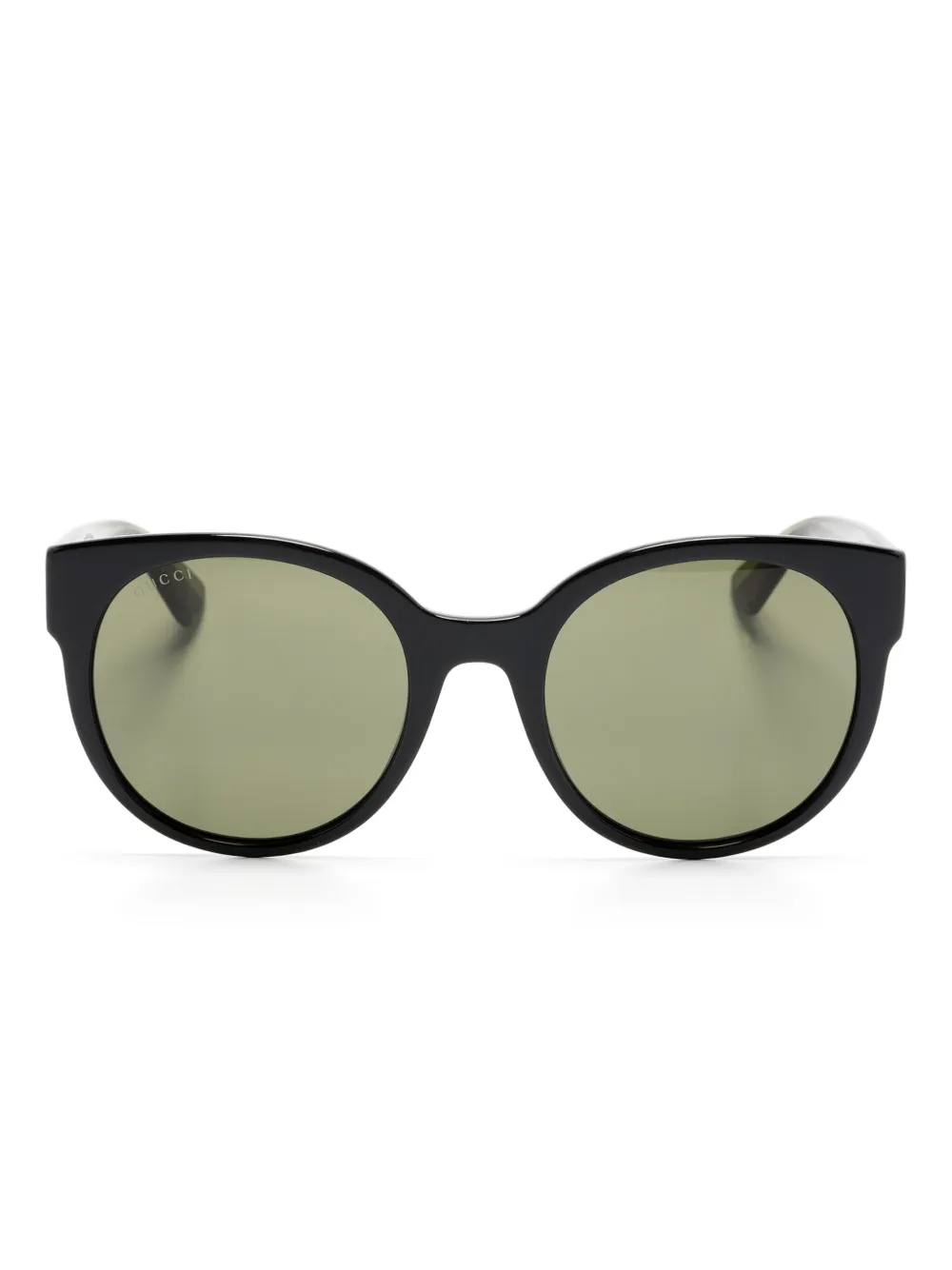 

Солнцезащитные очки в круглой оправе Gucci Eyewear, зеленый