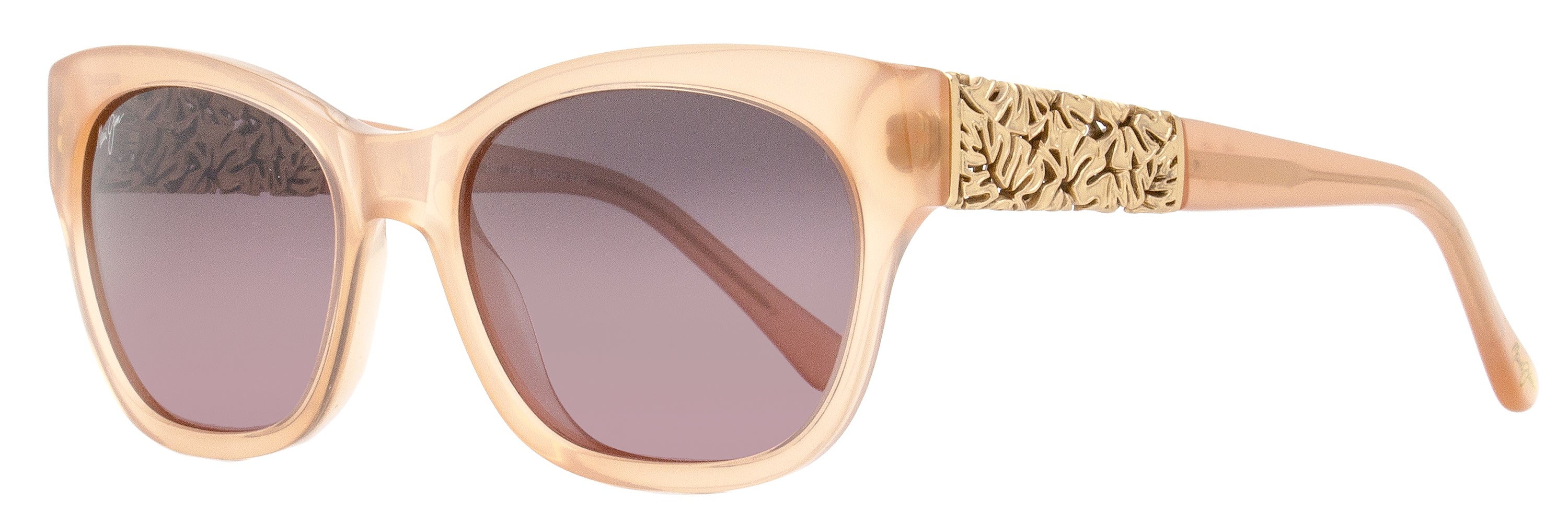 

Солнцезащитные очки женские Maui Jim Monstera Leaf MJ747 09A розовые/золотые 57 мм