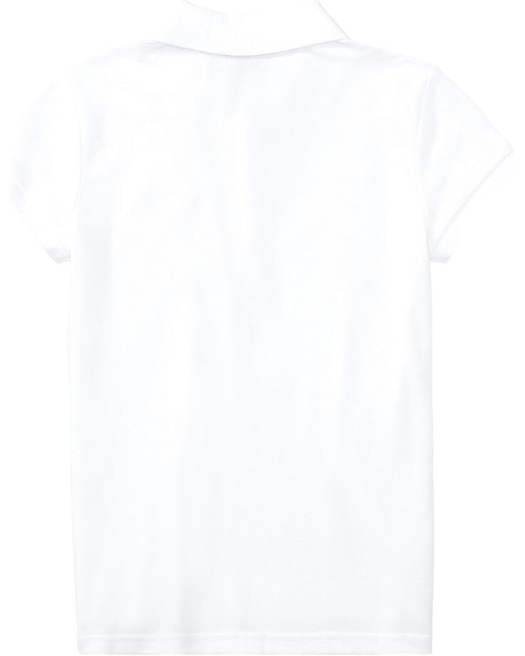 Поло Polo Ralph Lauren Kids Short Sleeve Mesh Polo Shirt, белый — фото 2