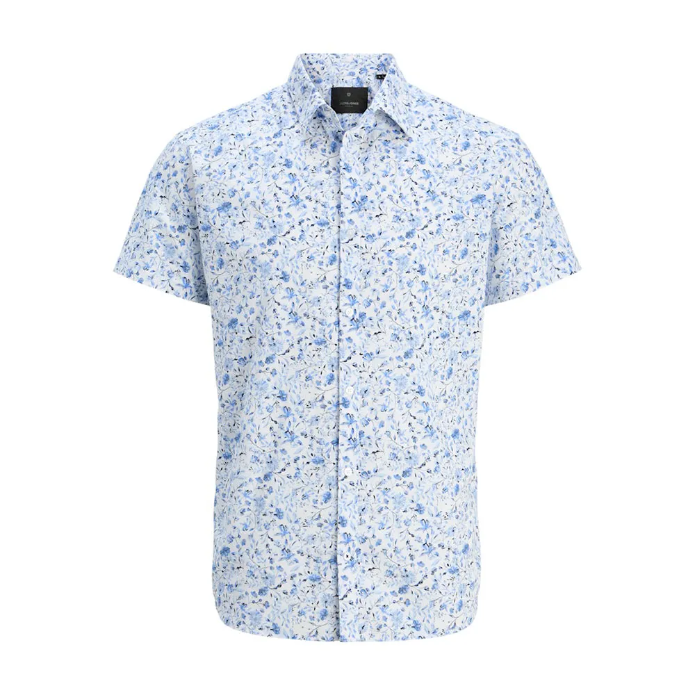 

Рубашка с коротким рукавом Jack & Jones Lasummer Print, синий