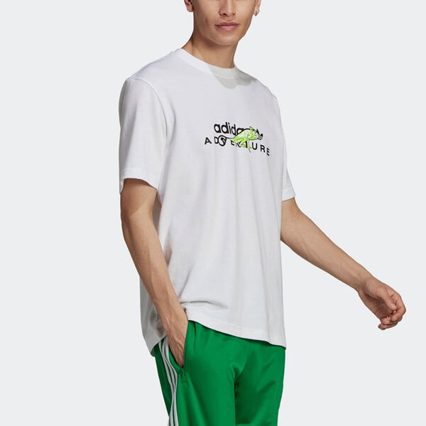 Футболка оригиналы большой логотип футболка мужская Adidas, белый — фото 4