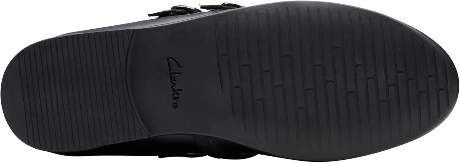 Кроссовки унисекс Clarks Originals Finja Bar Y, черная кожа — фото 3