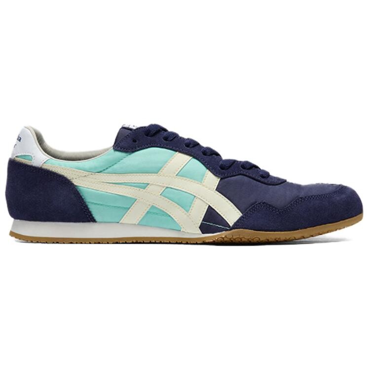 Кроссовки Onitsuka Tiger Serrano Lifestyle Shoes Unisex Low-top Blue/beige, синий/белый — фото 2