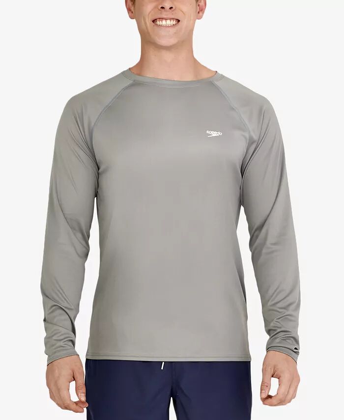 

Мужская футболка для плавания с длинным рукавом Speedo, серый