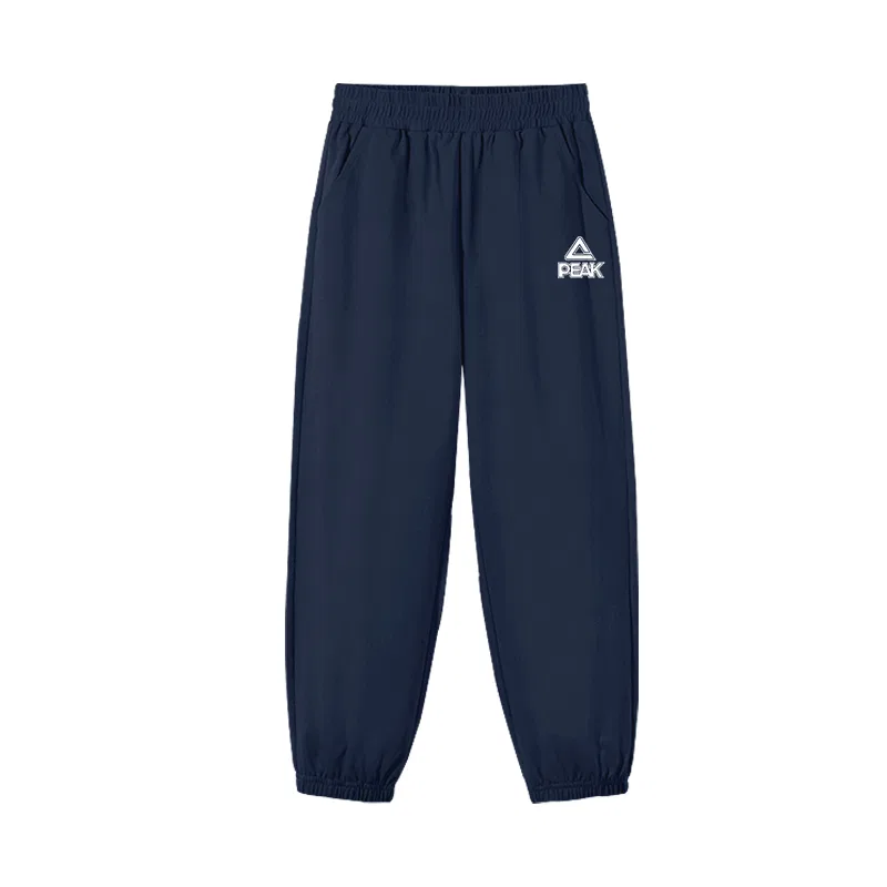 Детские трикотажные спортивные штаны PEAK Navy Blue/PK White