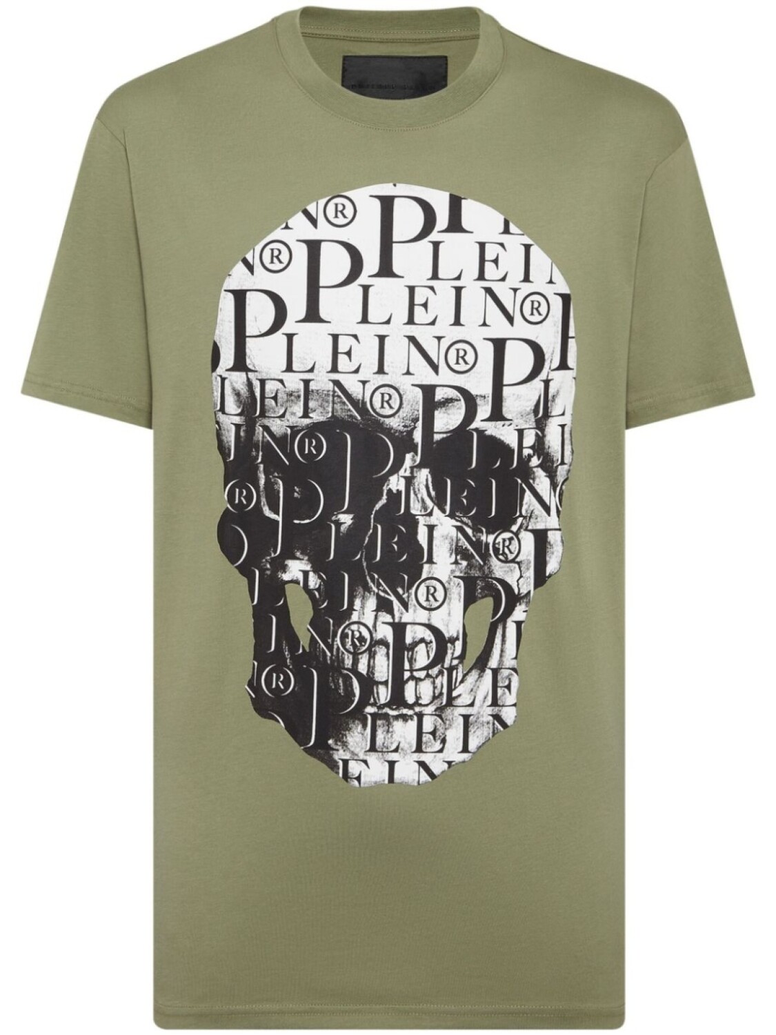 

Футболка с принтом черепа от Philipp Plein, зеленый