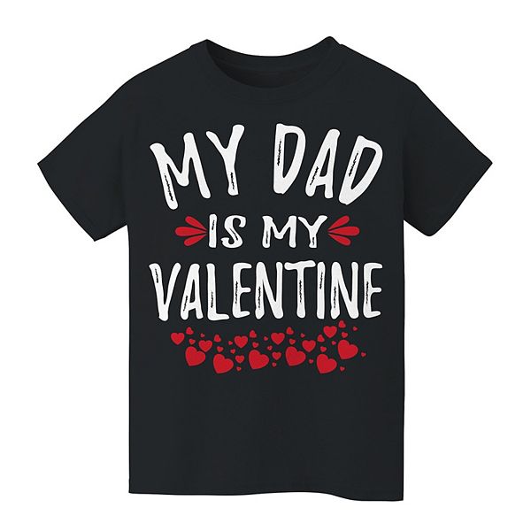 

Футболка с принтом "Мой папа - мой валентин" для детей 8-20 Licensed Character