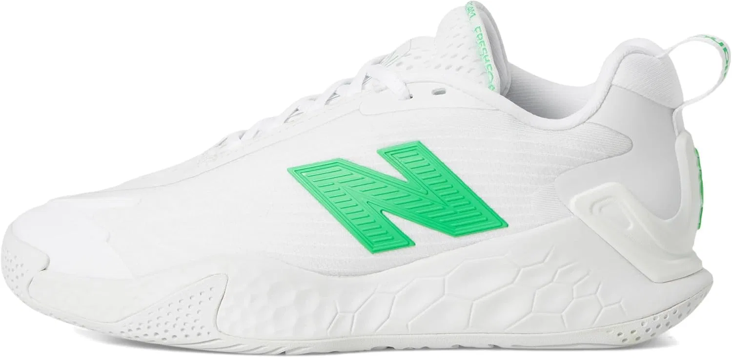 Кроссовки теннисные New Balance Fresh Foam X Ct-Rally, White/Green Apple — фото 4