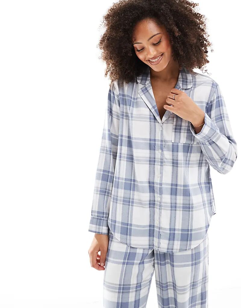 

Пижамная рубашка Hollister Blue Multi Flannel (часть комплекта)