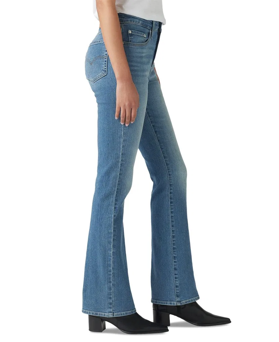 Джинсы-клеш 725 с высокой талией, классические, эластичные, 81 см Levi'S, индиго — фото 2
