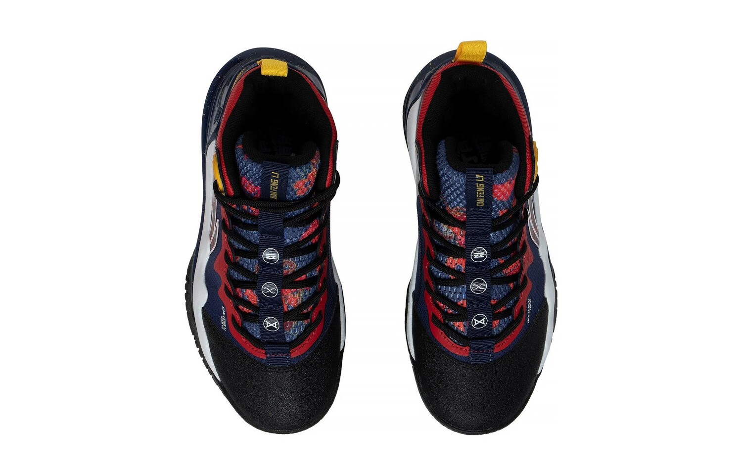 Детские баскетбольные кроссовки GS Mid-top Синие/Красные Lining Young — фото 4