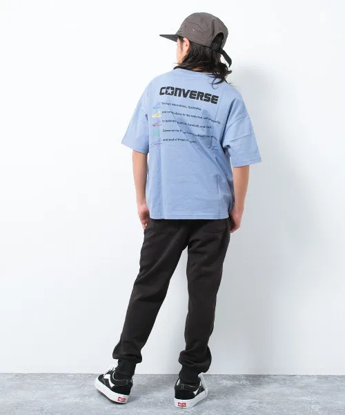 Детские спортивные штаны CONVERSE с полосками чёрные — фото 4