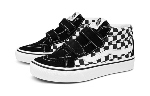 Кроссовки sk8-mid reissue v 'checkerboard - black white' Vans, черный — фото 2
