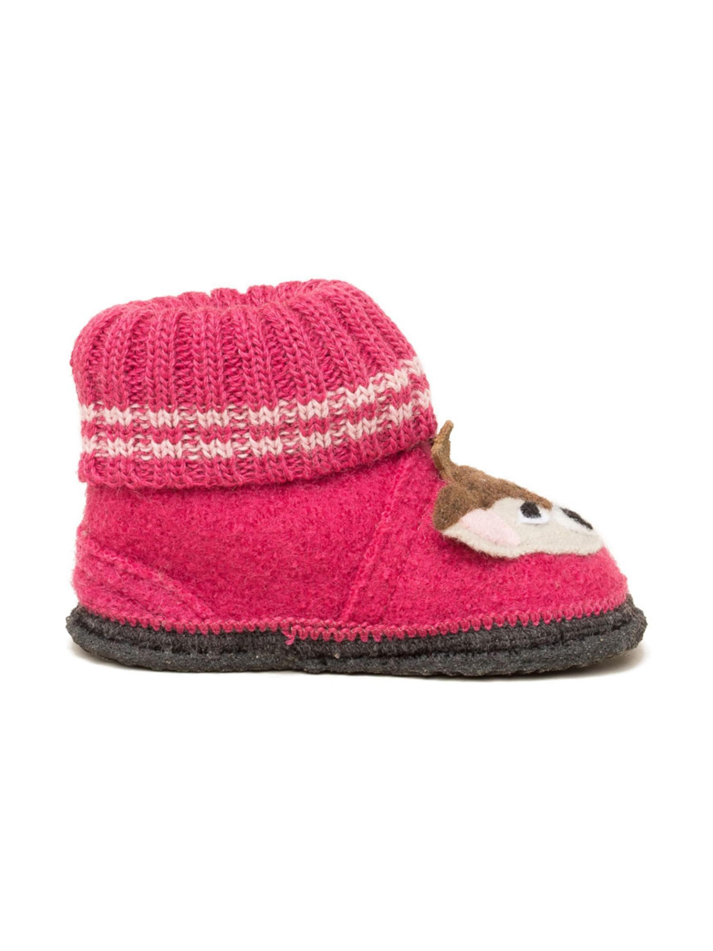Kitz-pichler Тапочки 'Hüttenschuhe Kauns Appl. Reh' в цвете Raspberry — фото 4