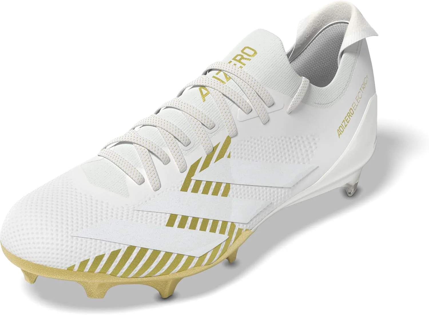 Мужские футбольные кроссовки Adidas Adizero Electric+ - серебристые, белый/металлик — фото 3