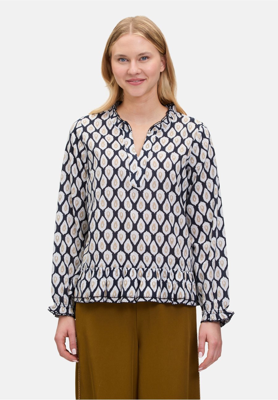 

Блуза Cartoon CASUAL MIT RAFFUNG, Blau Beige/Blue