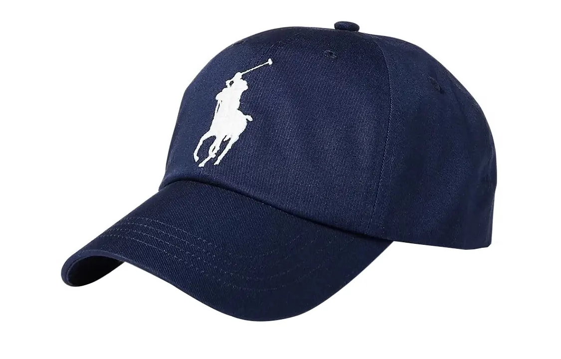 

Хлопковая бейсболка из коровьей кожи унисекс морской синий Polo Ralph Lauren