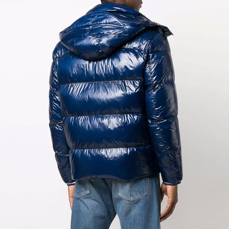 Пуховик зимний мужской синий EMPORIO ARMANI — фото 4