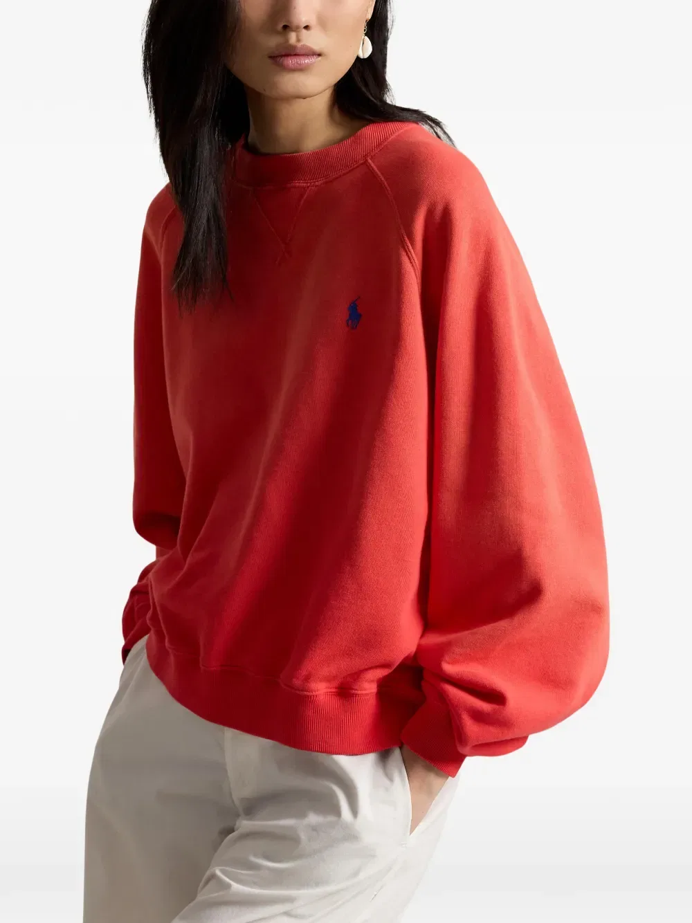 Толстовка с рукавами реглан Polo Ralph Lauren, красный — фото 3