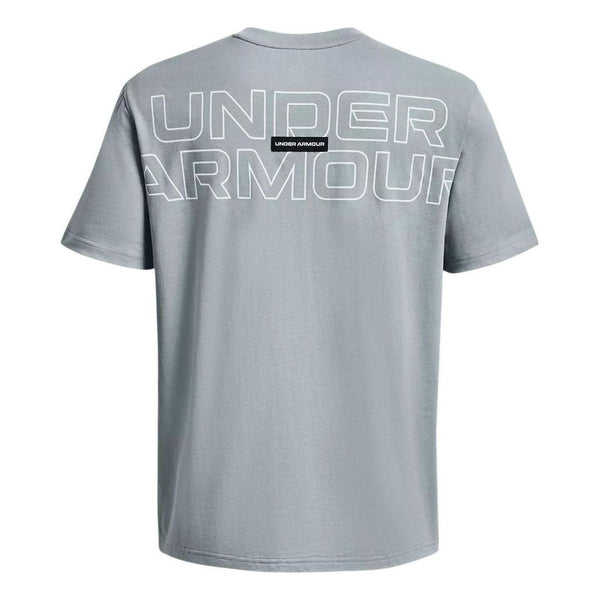

Футболка outline heavyweight t-shirt 'grey blue' Under Armour, серый