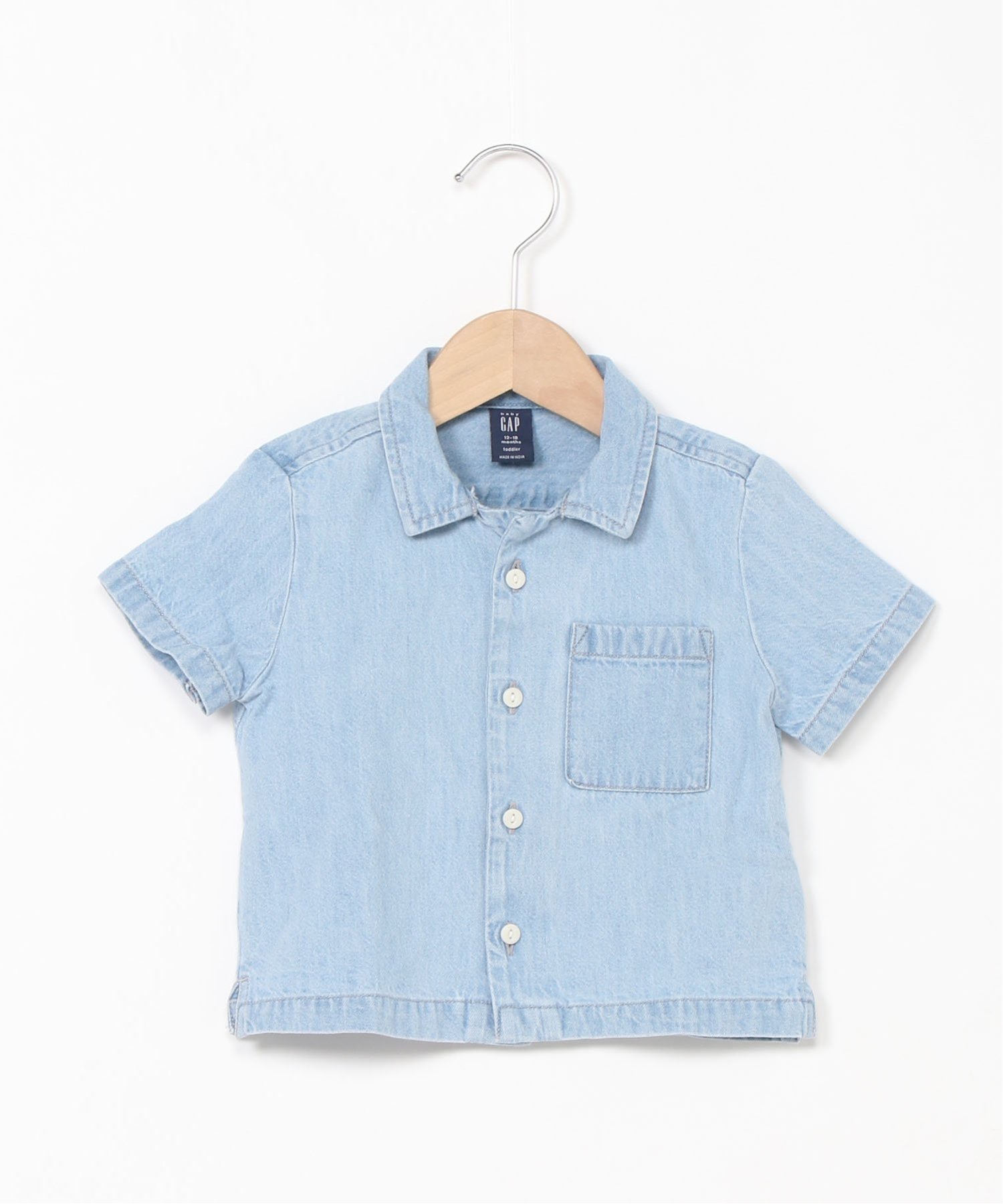(K) Рубашка из шамбре (для малышей/младенцев) GAP, CHAMBRAY_042 — фото 2