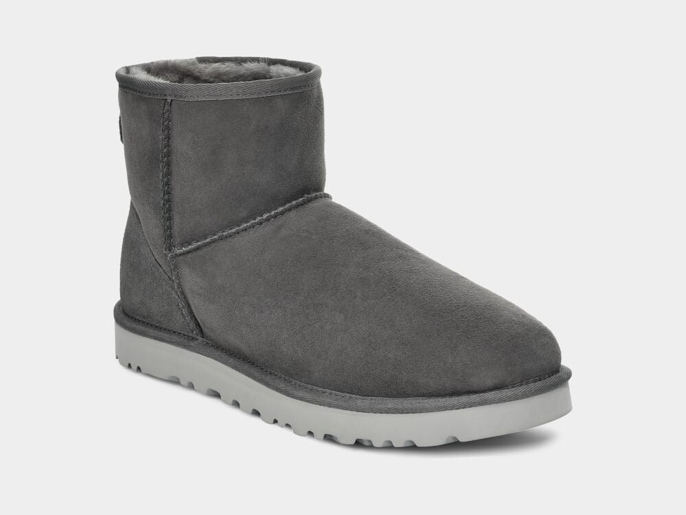 Мужские низкие ботинки UGG из овчины, темно-серые — фото 2