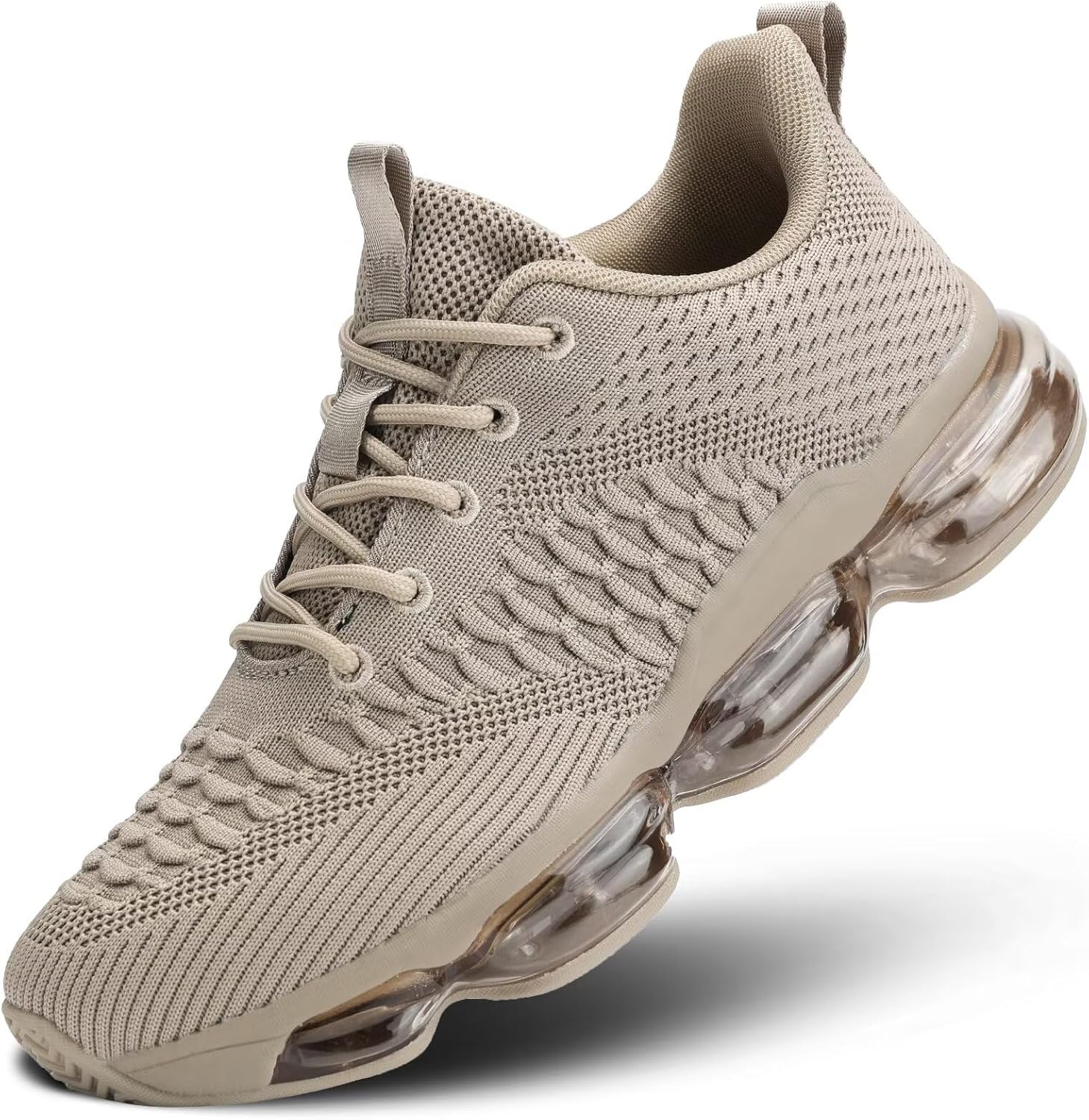 

Мужские кроссовки с воздушной подушкой, дышащие, для бега и тенниса, модные кроссовки, противоскользящие, для тренировок, повседневного спорта, занятий в спортзале, удобная обувь для прогулок Socviis, хаки