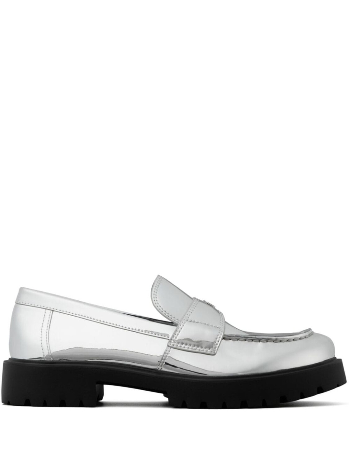 Tory Burch классические мокасины, серебристый