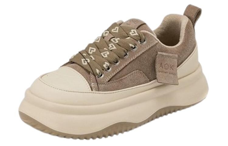 

Женские кроссовки Lifestyle Low-Top Apricot Beige Aokang