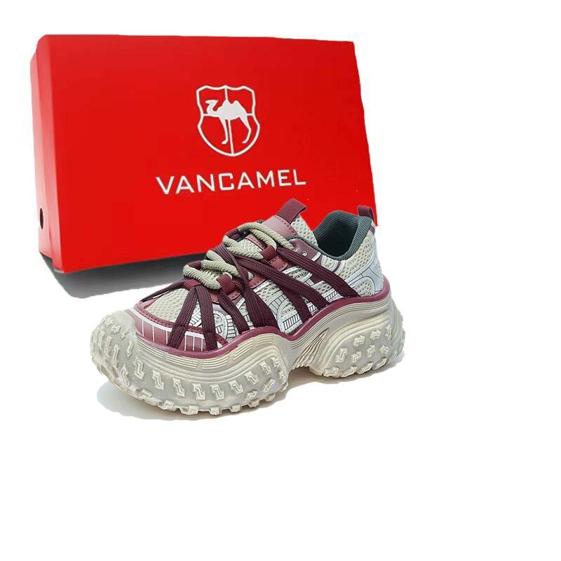 

Кроссовки женские толстые низкие Vancamel, красный