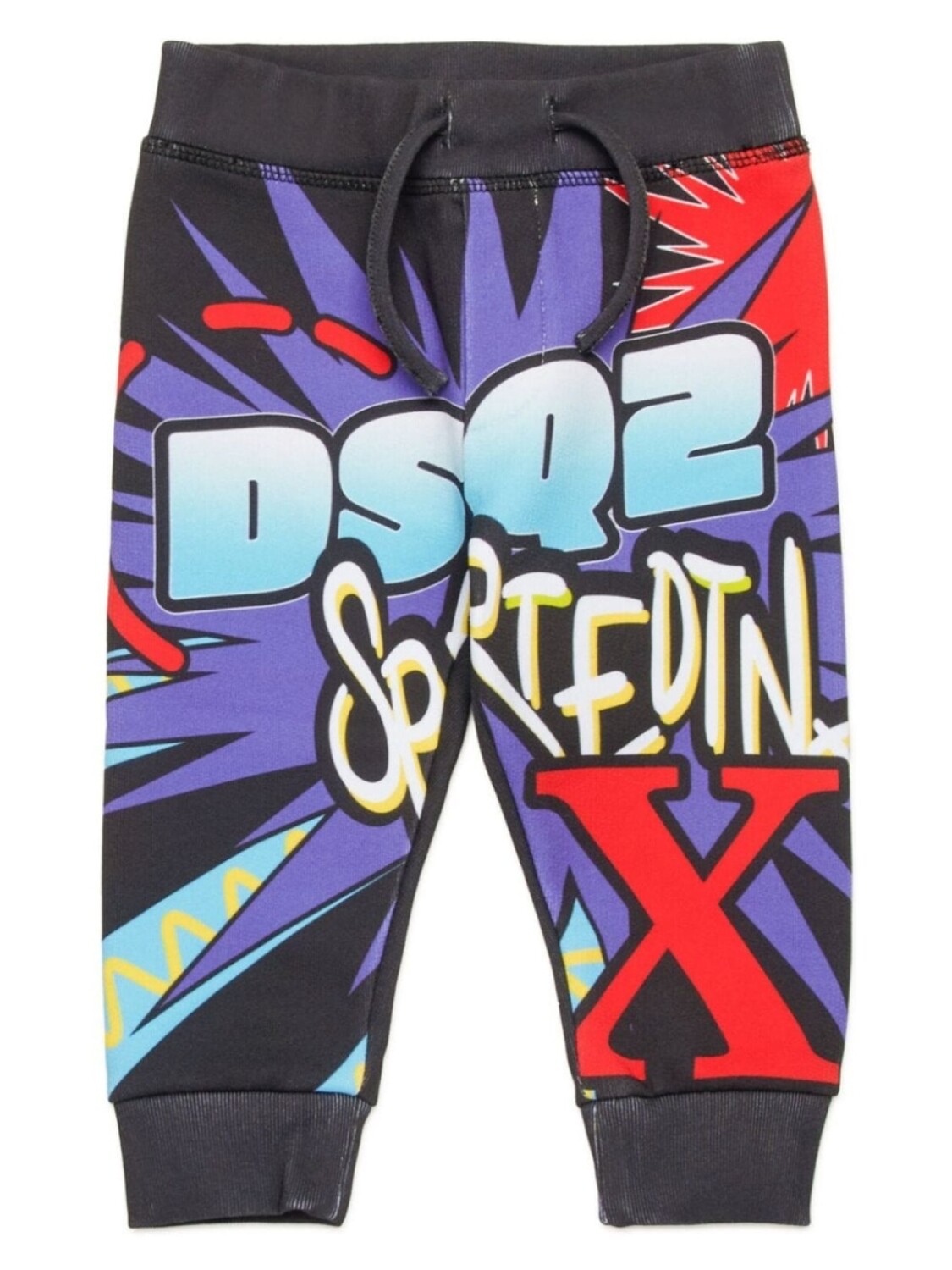 

DSQUARED2 KIDS спортивные брюки с графичным принтом, черный