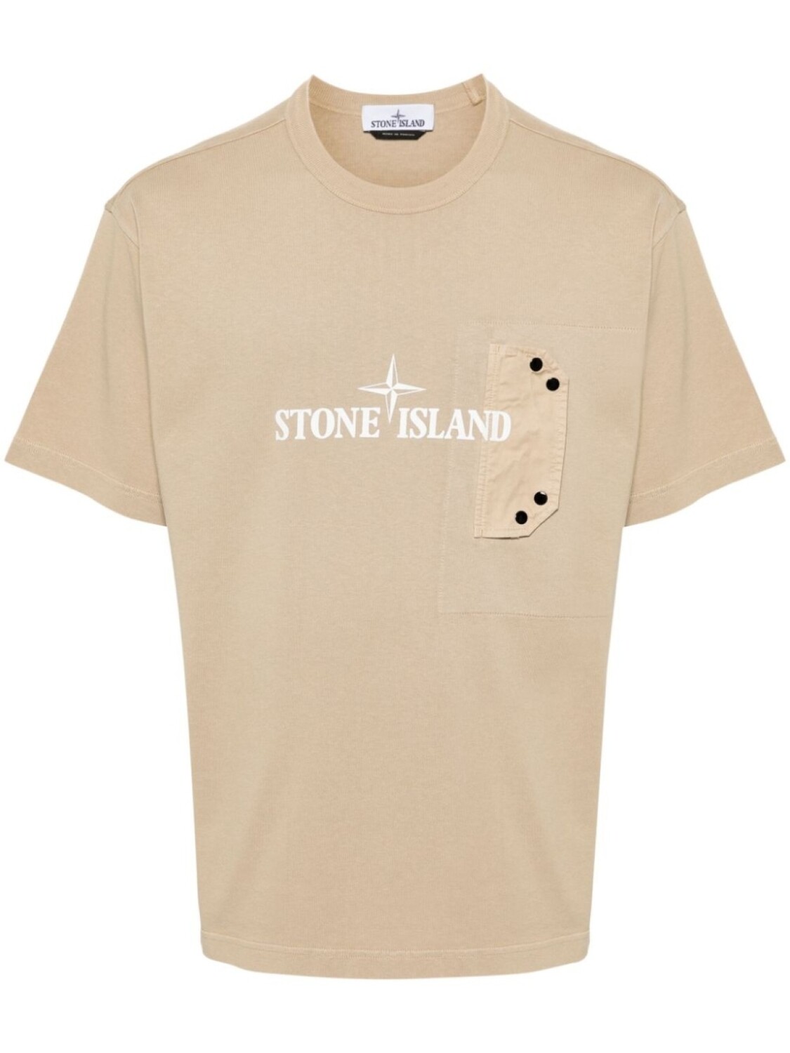 

Stone Island футболка с логотипом, нейтральный цвет