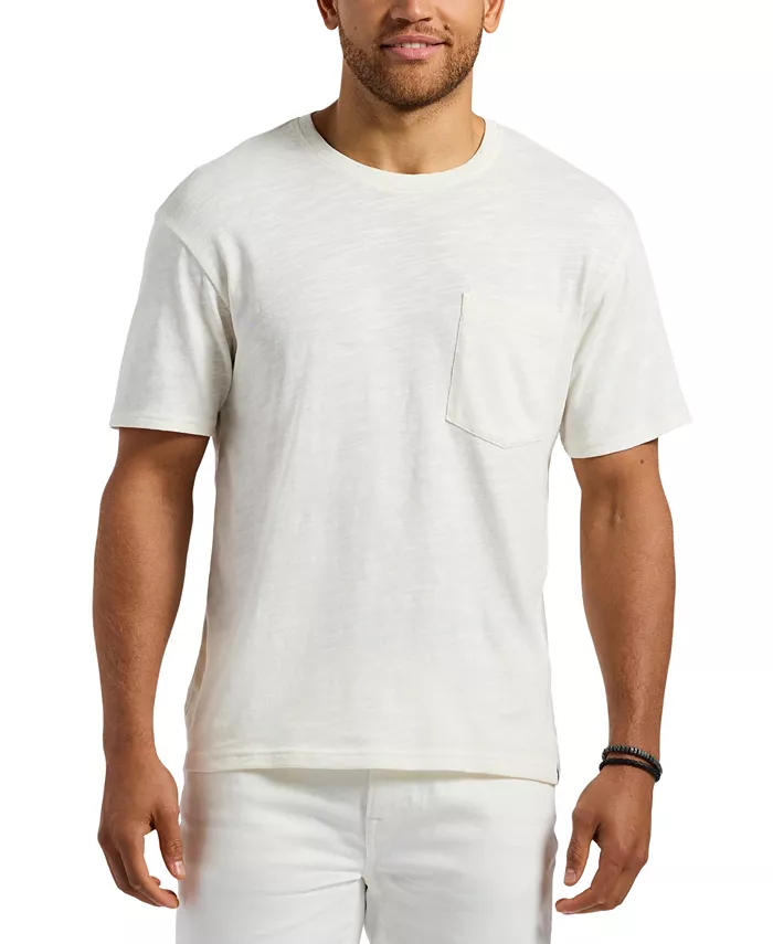 

Мужская футболка Kander Slub Knit с круглым вырезом Buffalo David Bitton, белый