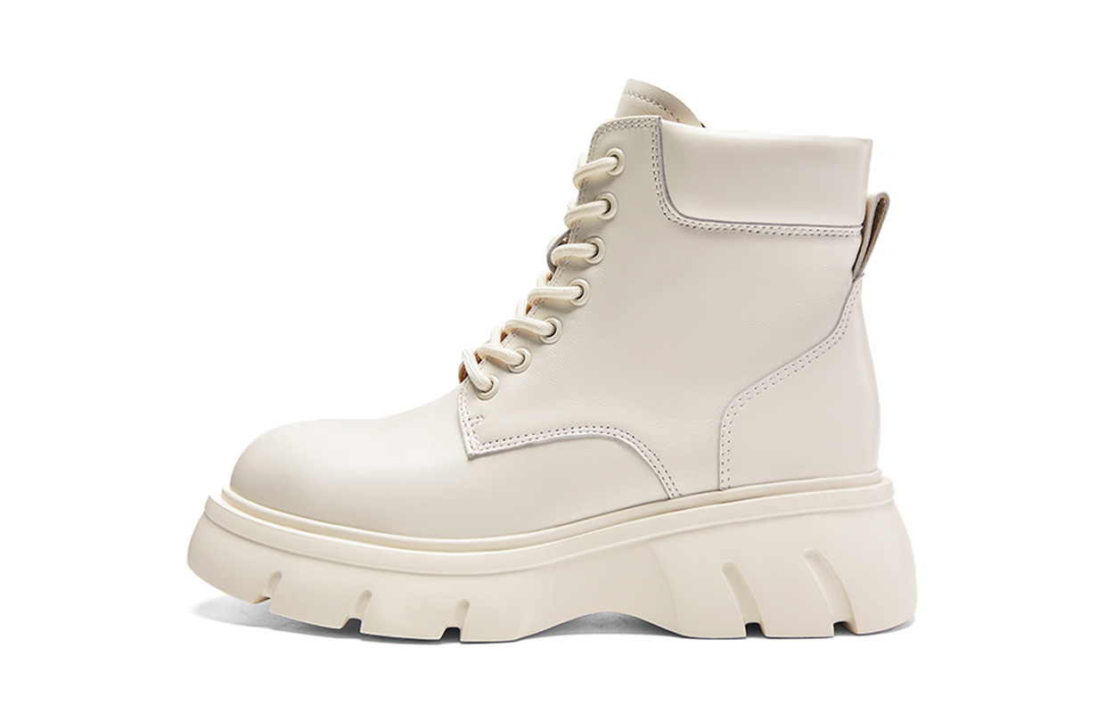 NINE WEST Женские короткие мартинсы экрю, цвет Ecru