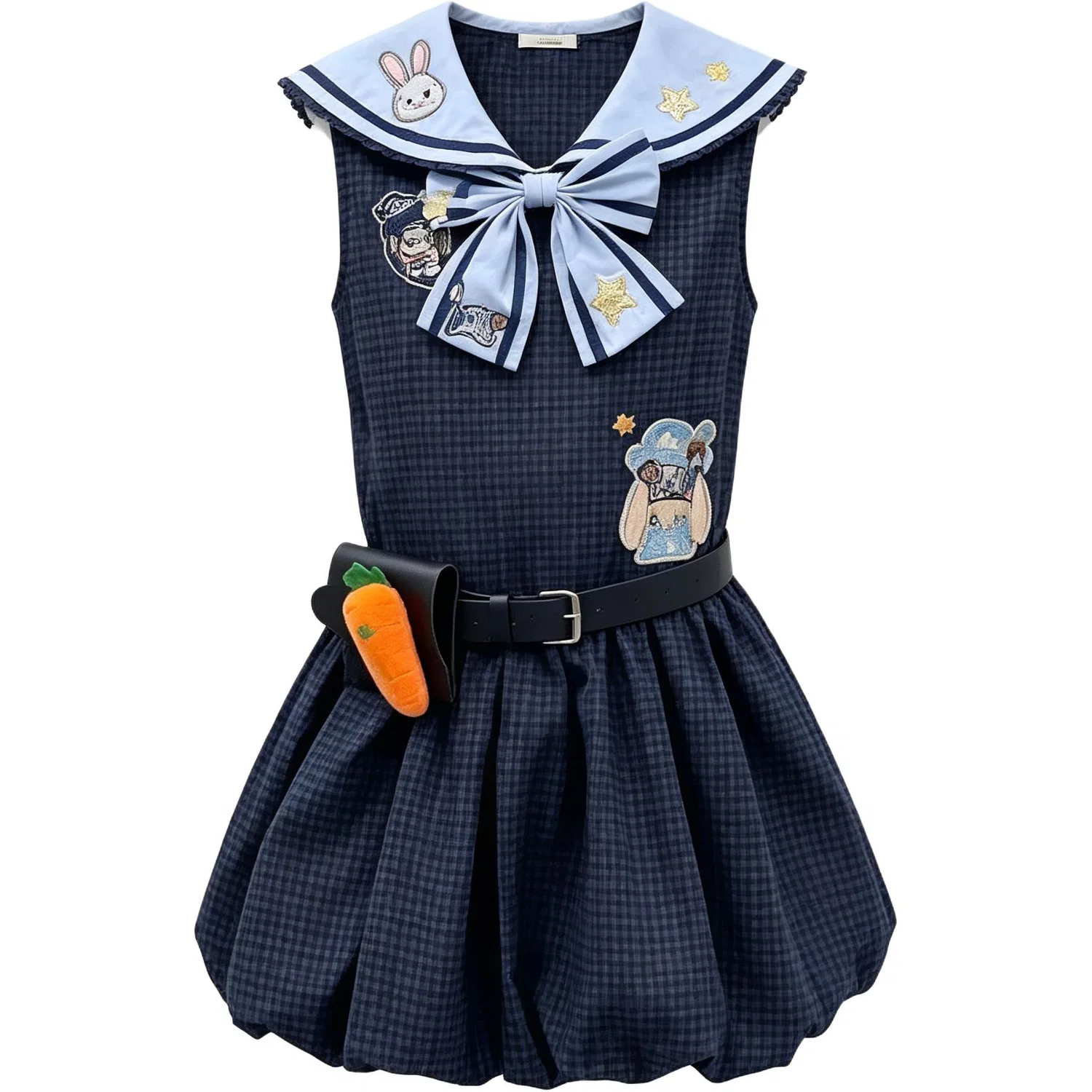 Платье детское с воротником и короткой юбкой Disney Navy Blue