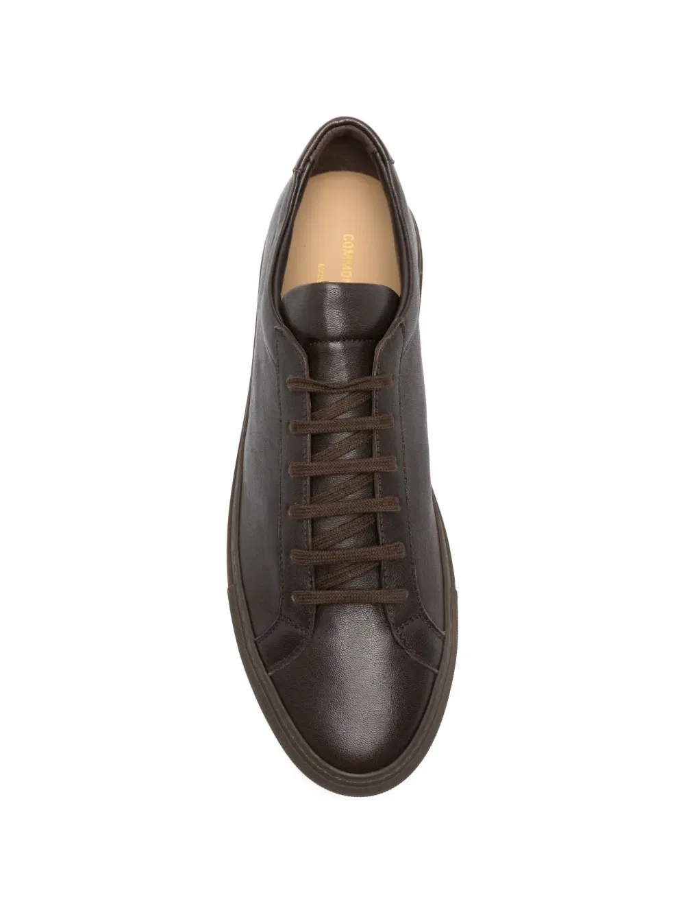 Премиальные кроссовки Achilles на шнуровке Common Projects, коричневый — фото 4