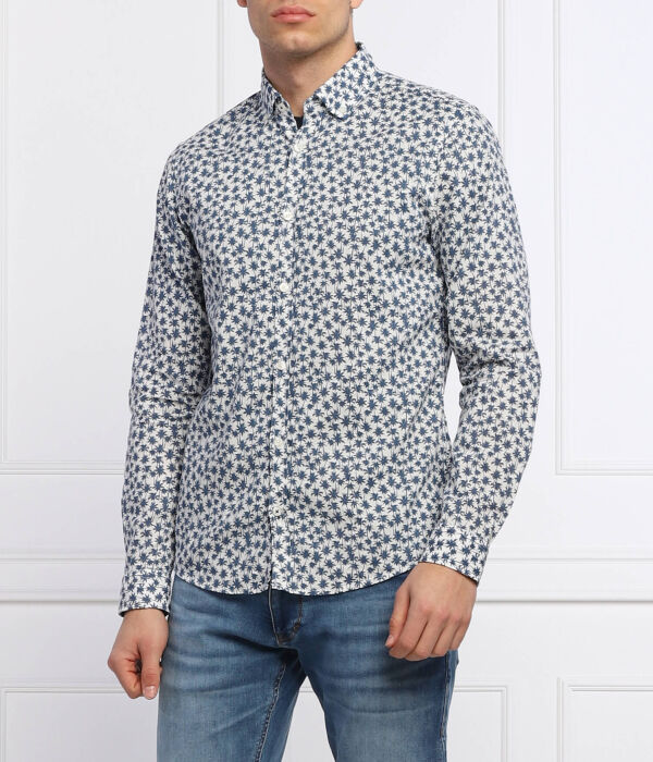 

Рубашка мужская Joop! Jeans льняная с узором, белый