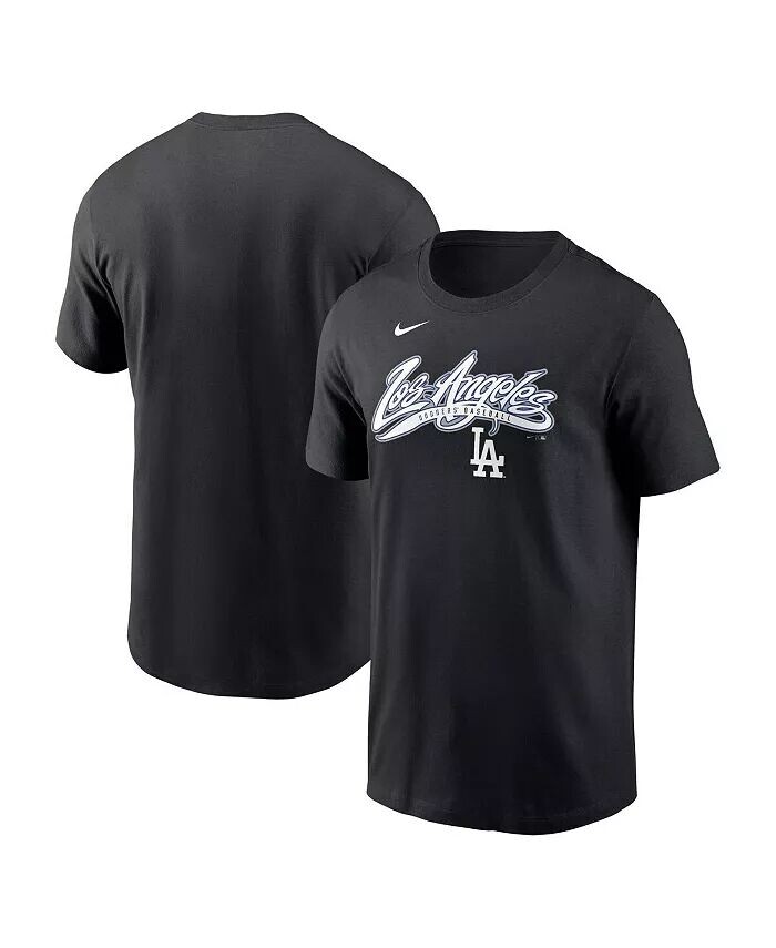 

Мужская черная футболка Los Angeles Dodgers Local Hometown Nike, черный