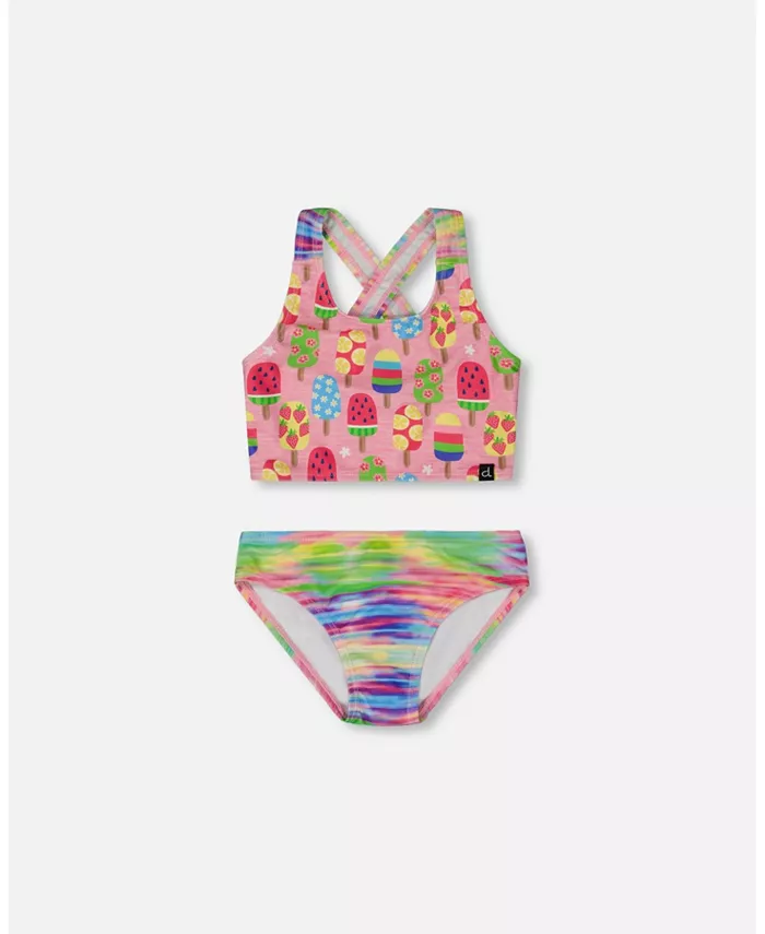 

Детский купальник из двух частей с принтом Multicolored - Toddler|Child Deux par Deux, мультиколор