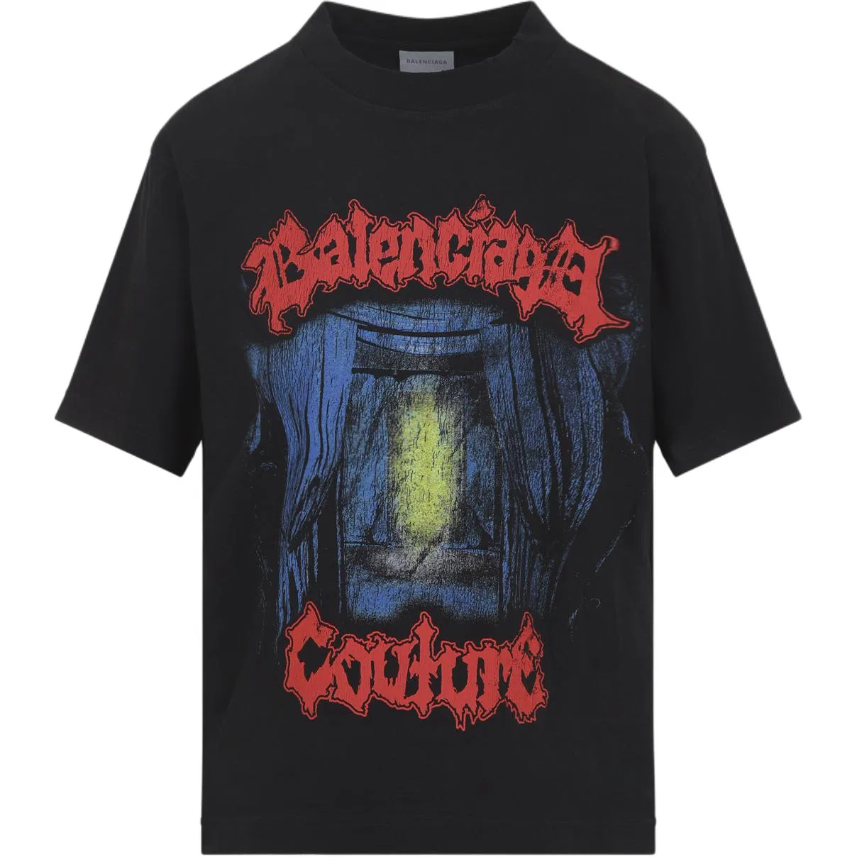 Футболка с принтом, средняя посадка Balenciaga, Black