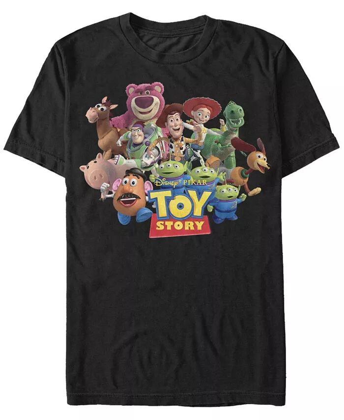 

Мужская футболка с коротким рукавом Disney Pixar Toy Story We're All Besties Group Shot Fifth Sun, черный