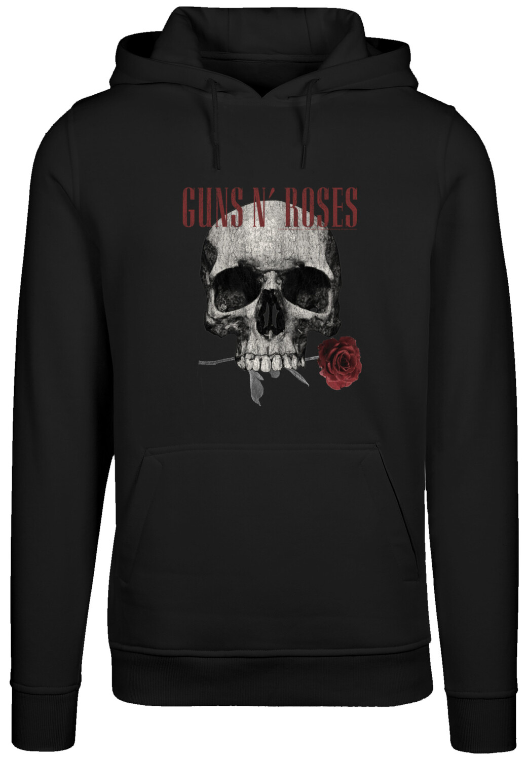 

Пуловер F4NT4STIC Hoodie Guns 'n' Roses Flower Skull Rock Musik Band, черный
