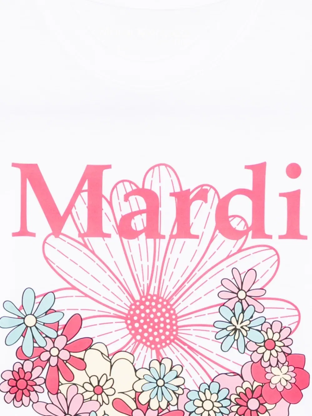 Футболка Flowermardi jardin Mardi Mercredi Les Petites, белый — фото 3