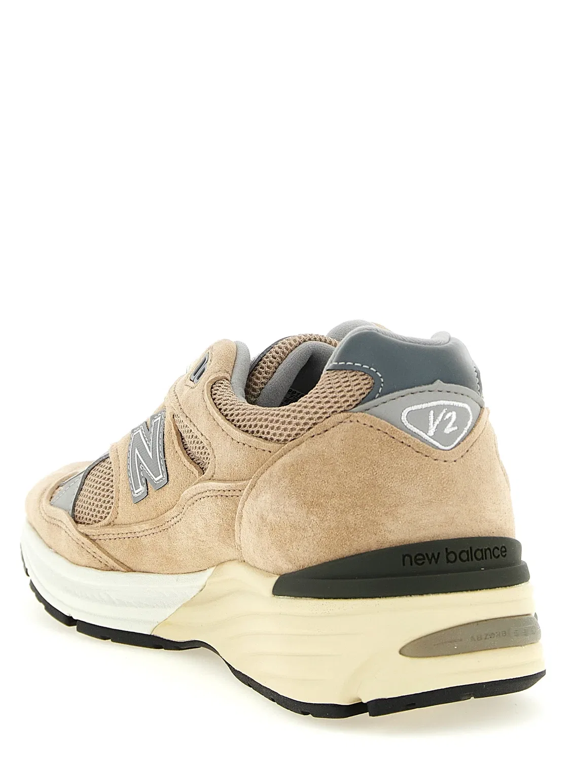Кроссовки «Сделано в Великобритании 991V2» NEW BALANCE, бежевый — фото 3