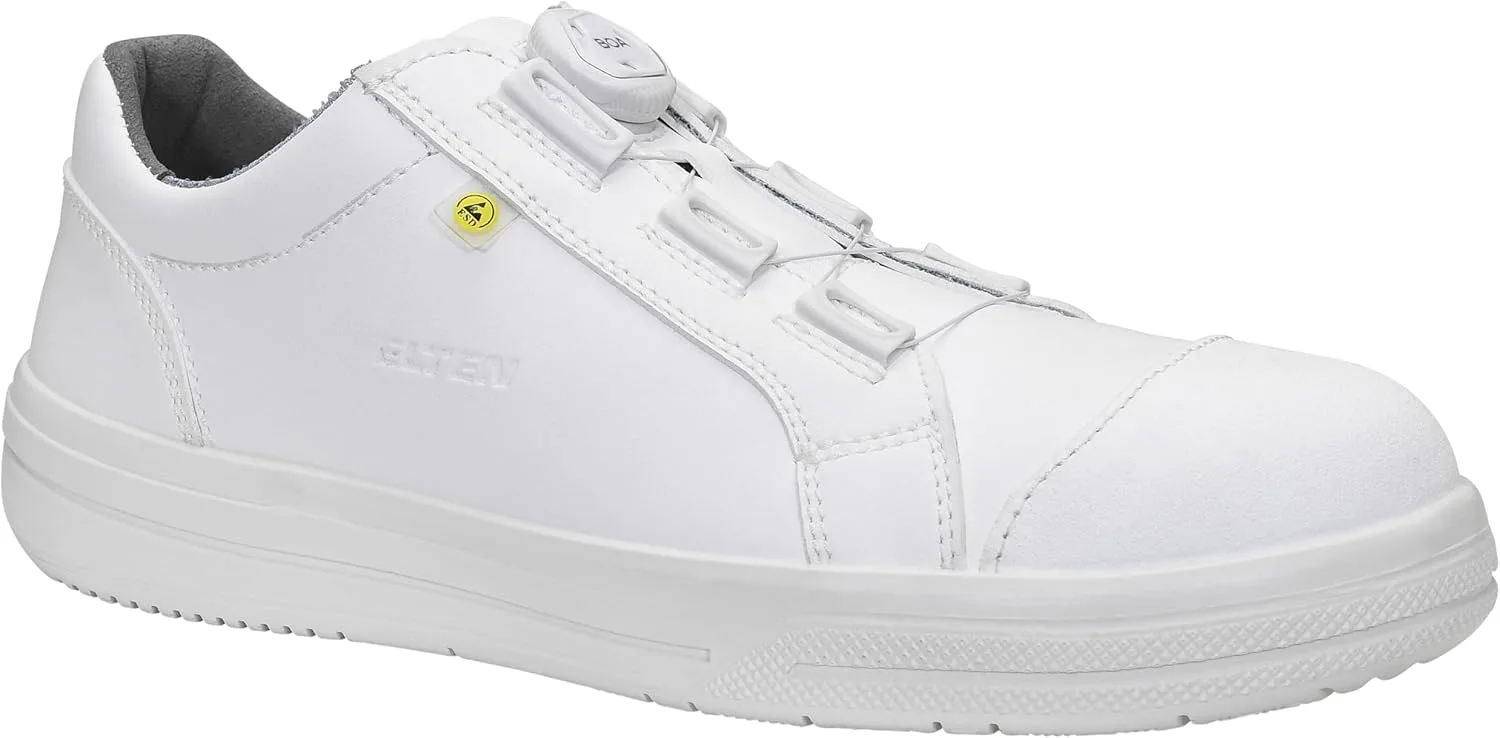Защитные ботинки ELTEN Ghost BOA Low ESD S3S, женские и мужские, текстильные, со стальным защитным носком, легкие, спортивные, классические, белые