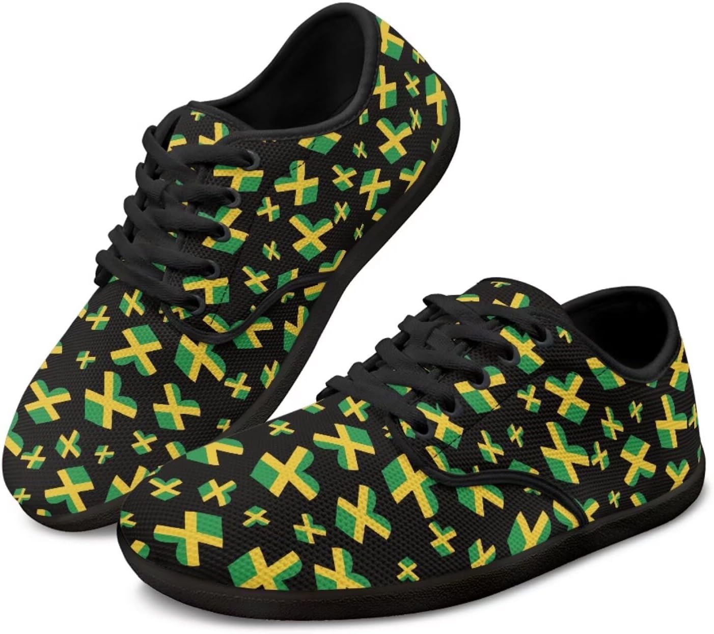 

Мужские походные кроссовки Jeiento с американским флагом, широким носком и нескользящей подошвой, модель Patriots, Jamaican Flag