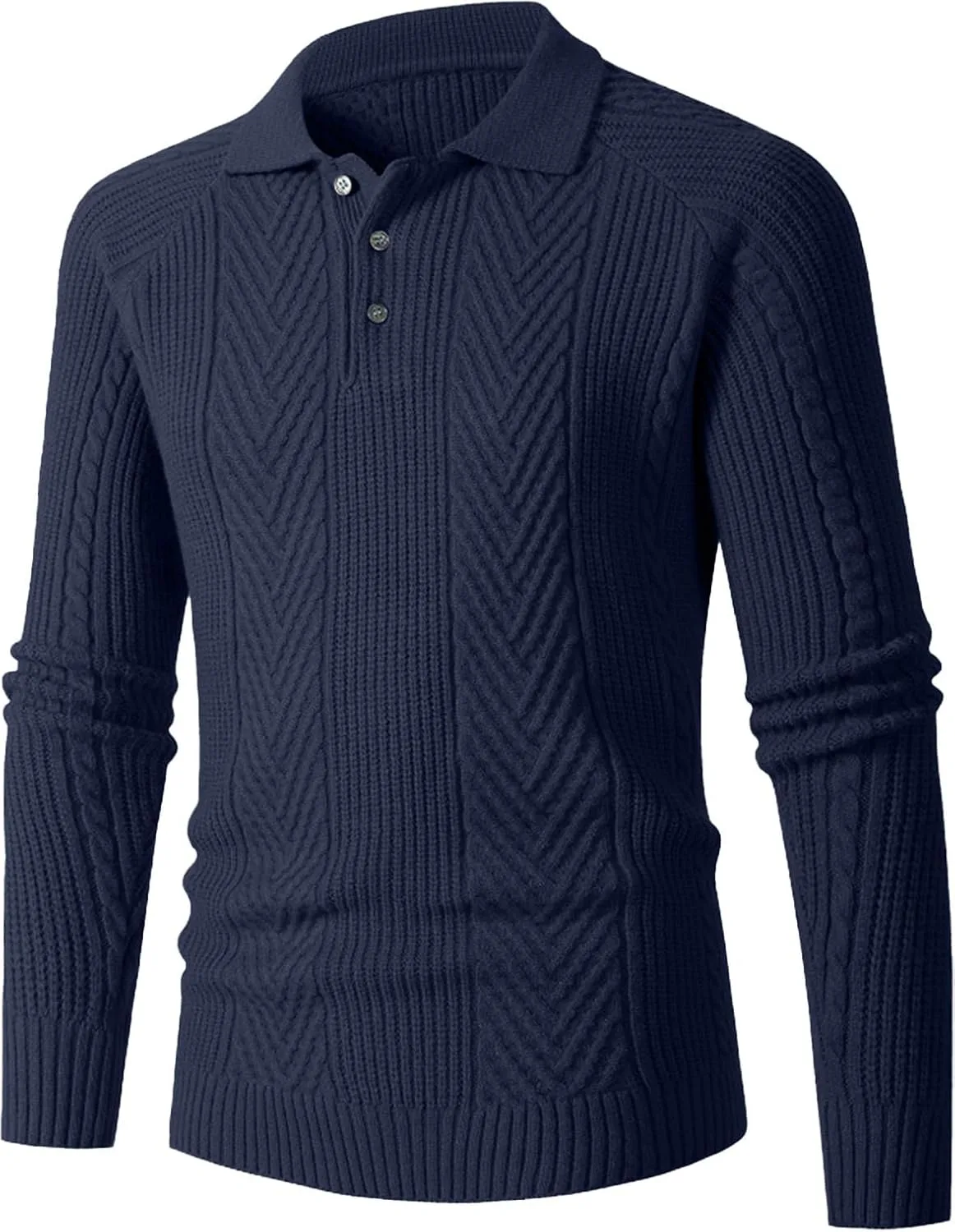 

Риб-свитер мужской с длинным рукавом Slim Fit